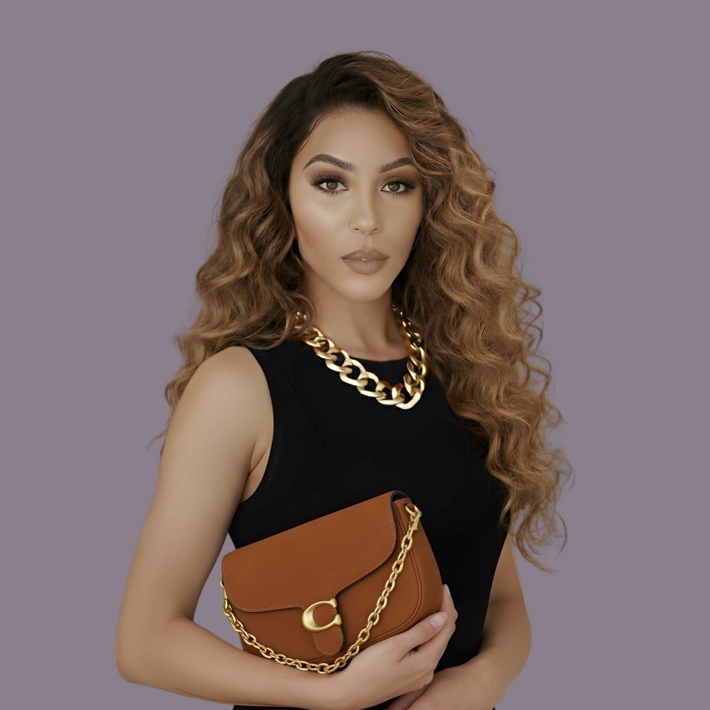 Brown Clutch