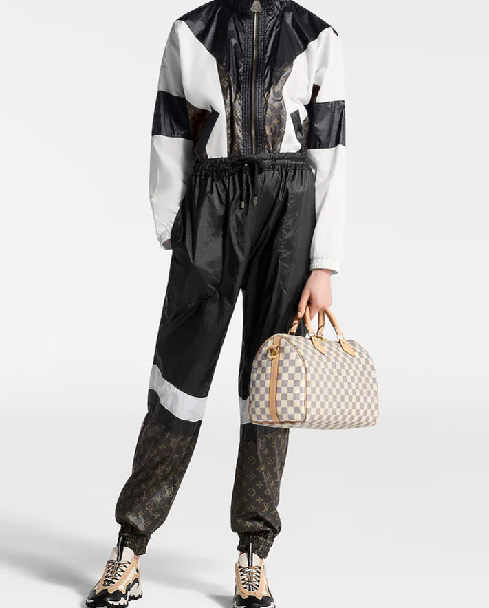 LV Speedy Bandouliere 30 Damier Azur