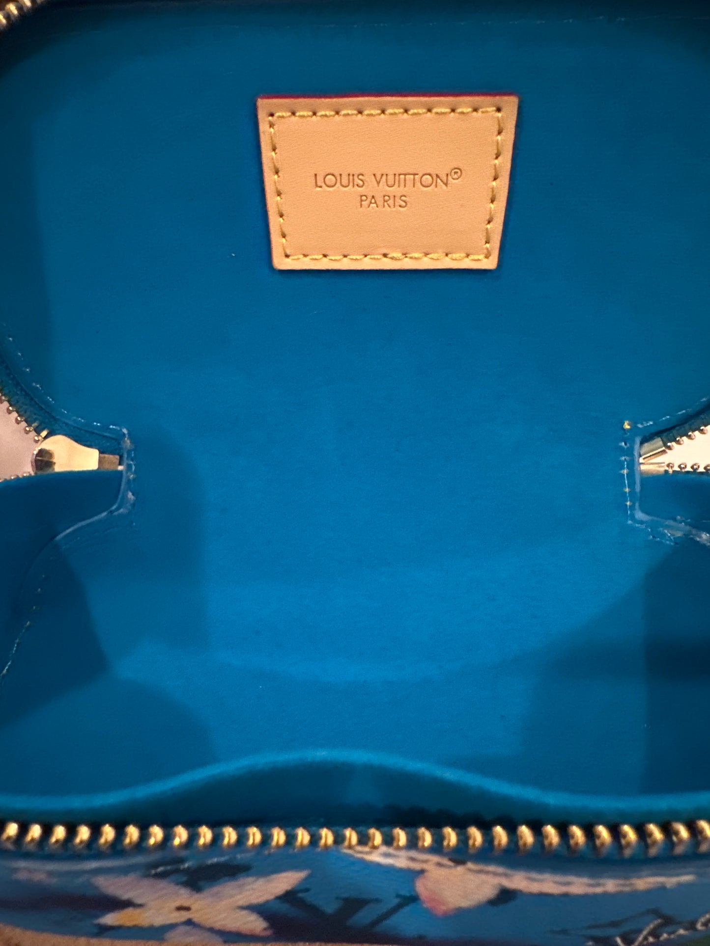 LV Blue Sunglass Pouch