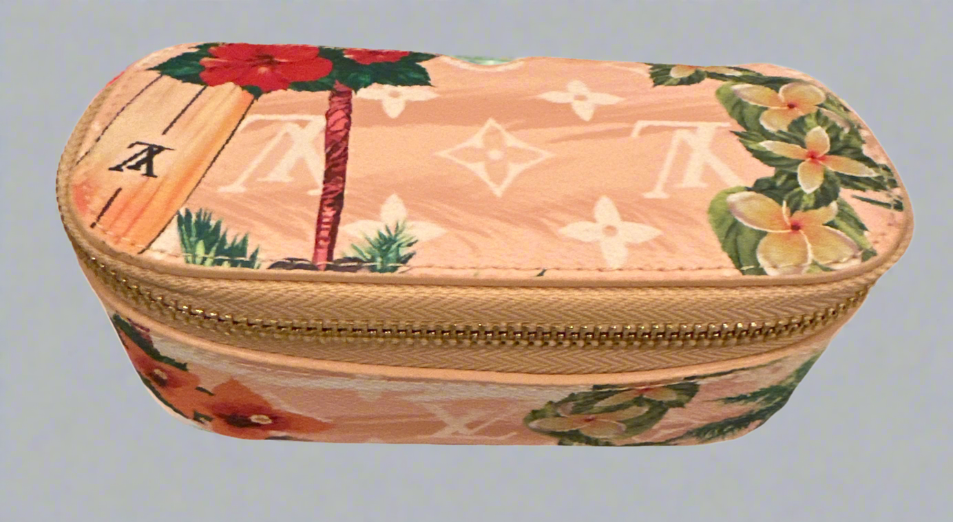 LV Peach Sunglass Pouch