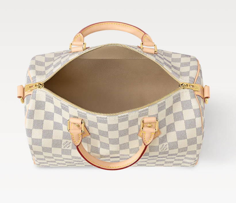 LV Speedy Bandouliere 30 Damier Azur