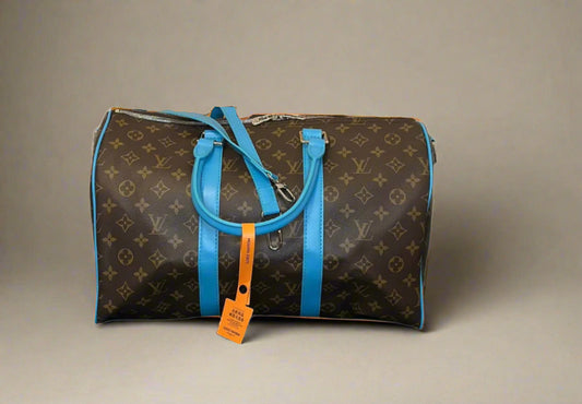 LV Keepall Bandouliere 50 Monogram and Blue