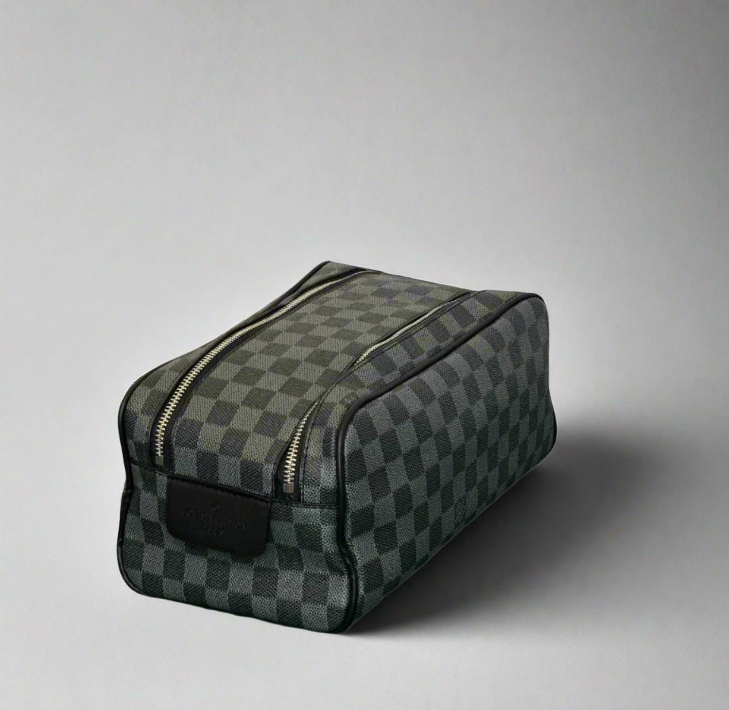 LV Damier Toiletry Bag Black & Gray