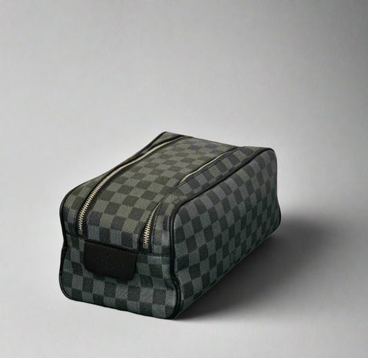 LV Damier Toiletry Bag Black & Gray