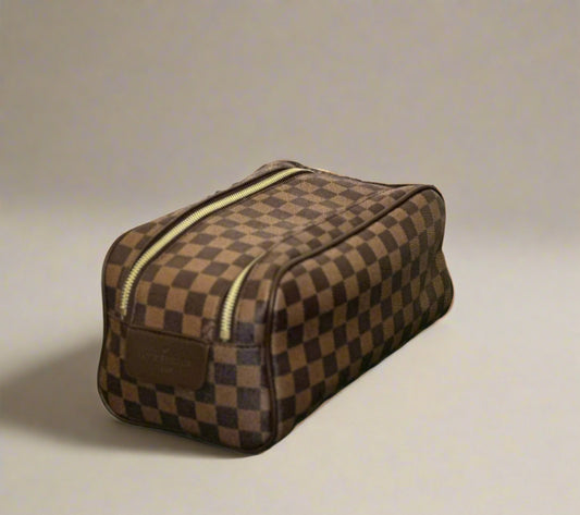 LV Damier Toiletry Bag Brown