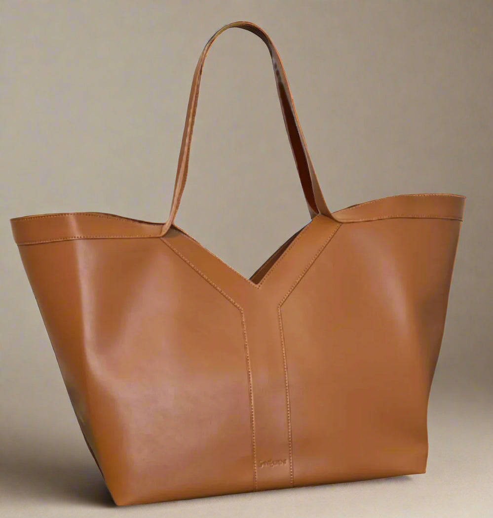 Y Brown Large Tote (Pre-order)