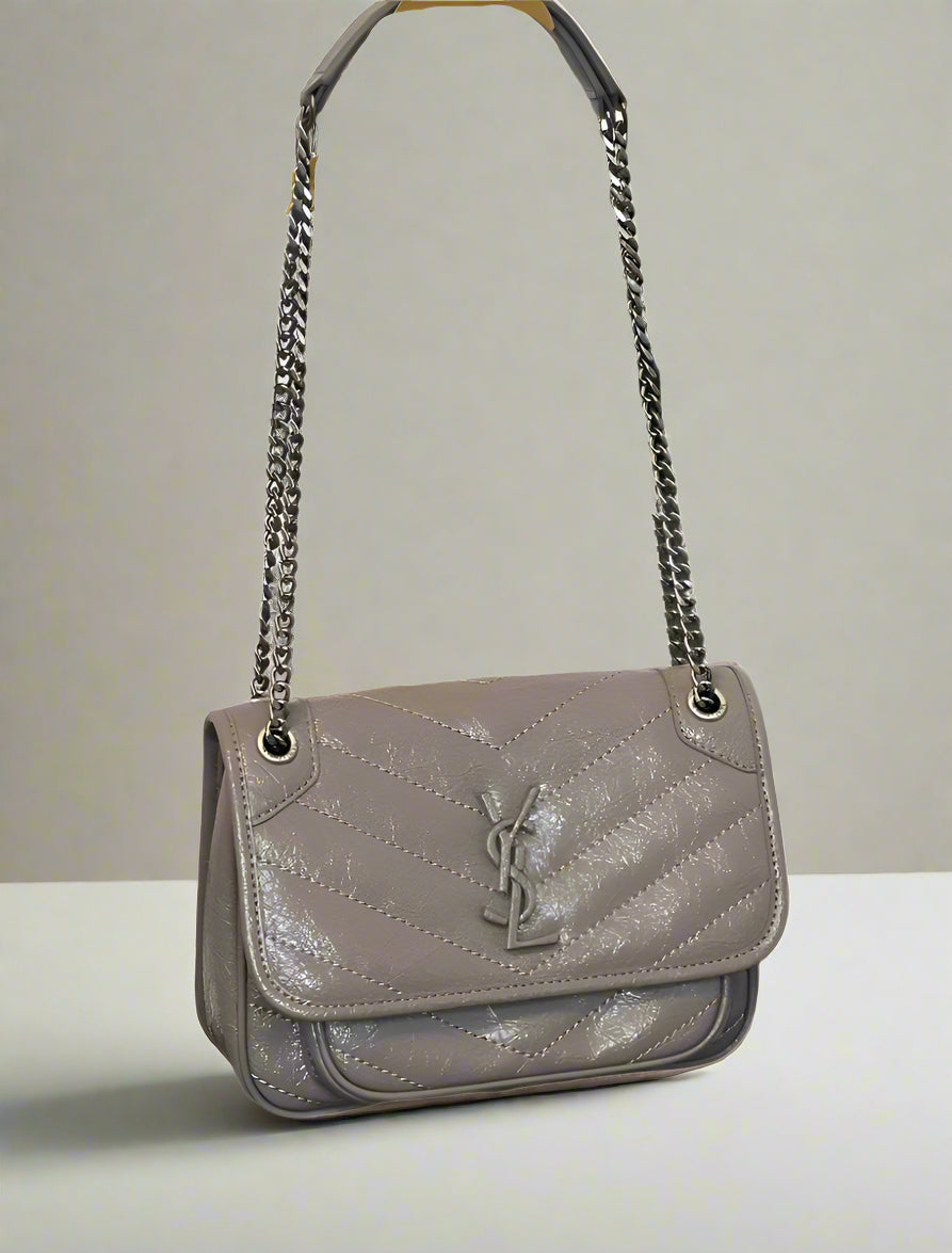 Y Grey Medium Niki Handbag