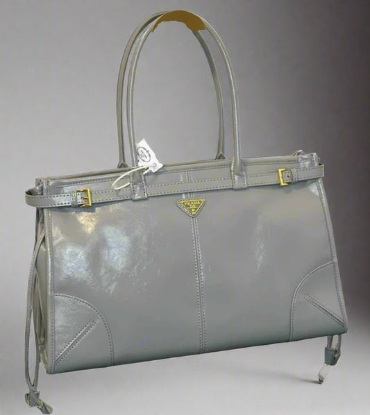 P Pewter Large Handbag